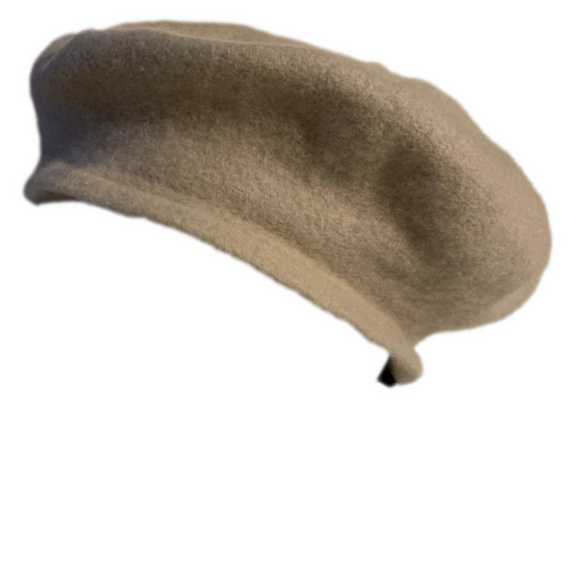 Parkhurst Beige Wool Beret Made in Canada - Picture 2 of 7